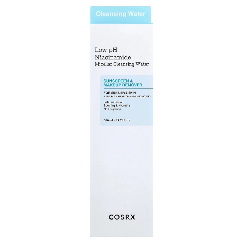 Low pH Niacinamide Micellar Cleansing Water, 13.52 fl oz